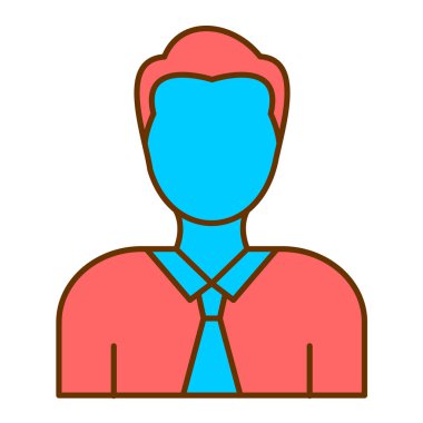 avatar modern simge vektör çizimi