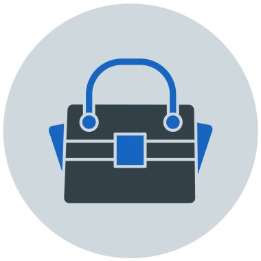 Çanta. Web simgesi basit illüstrasyon