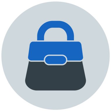 Çanta. Web simgesi basit illüstrasyon