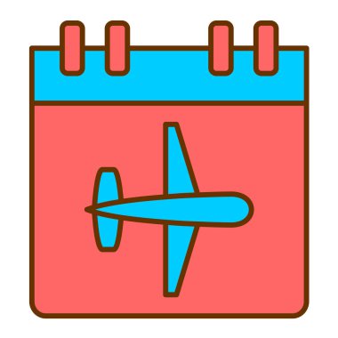 Takvim simgesi vektör illüstrasyonu