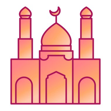 Cami simgesi vektör illüstrasyonu