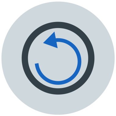 Yenile. Web simgesi basit illüstrasyon