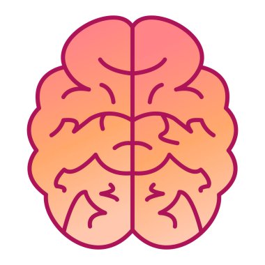 Beyin web simge vektör çizim 