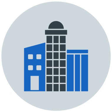 Otelde. Web simgesi basit illüstrasyon