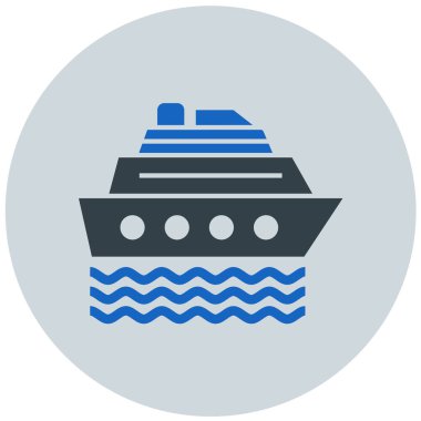 Yolcu gemisi. Basit resimleme