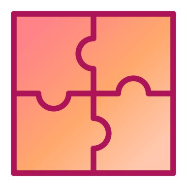 Bulmaca. Web simgesi basit illüstrasyon