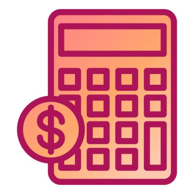 hesap makinesi simgesi vektör illüstrasyonu