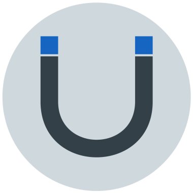 Mıknatıs Web simgesi basit illüstrasyon