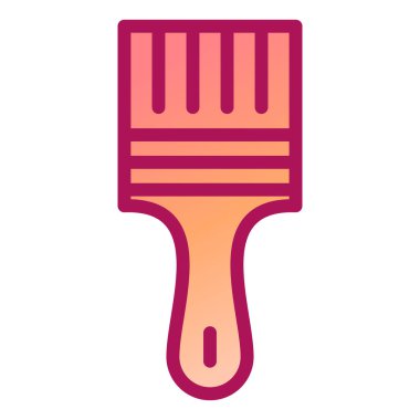 Fırça simgesi vektör illüstrasyonunu boya