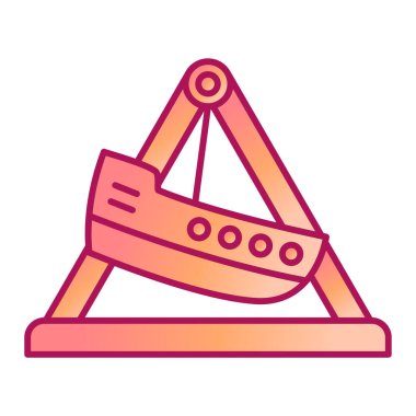 Bir gemi simgesinin vektör çizimi