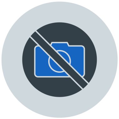 hiçbir fotoğraf modern simge vektör illüstrasyonu