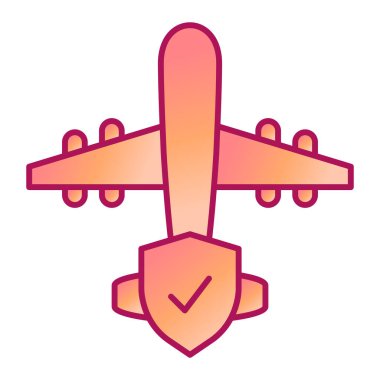 Uçak vektör çizimi tasarımıyla uçuyor