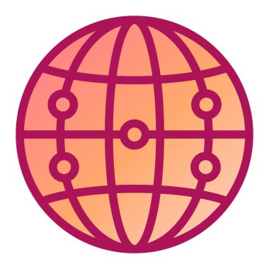 küresel ağ. Web simgesi