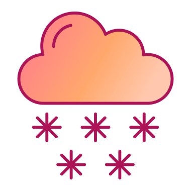 bulut hava vektörü simgesi