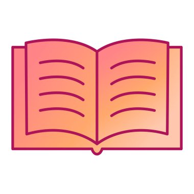 kitap simgesi vektör illüstrasyonu