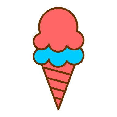 dondurma külahı vektör çizimi