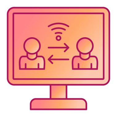 kullanıcılar. Web simgesi basit illüstrasyon