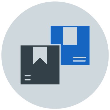 Paket var. Web simgesi basit illüstrasyon