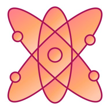 atom. Web simgesi basit tasarım