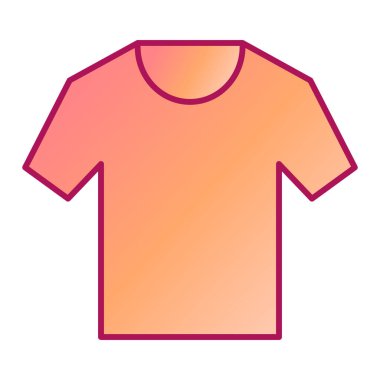 Tişört ikonu. vektör illüstrasyonu