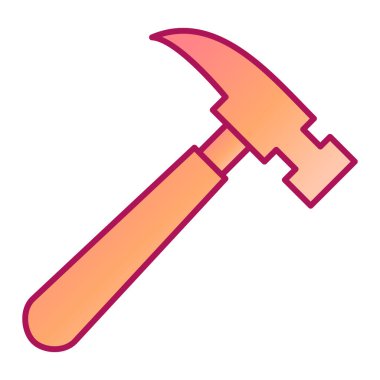 Çekiç ikonu vektör illüstrasyonu