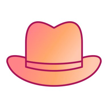 Şapka simgesi vektör illüstrasyonu