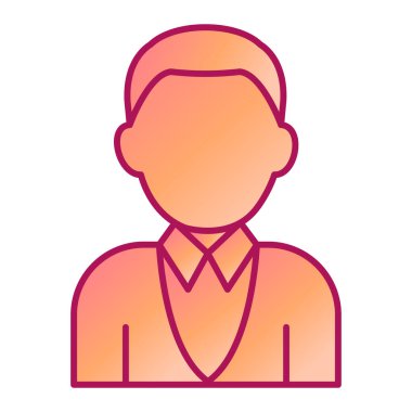 bir erkek yüzü ve kravatı olan avatar profili.