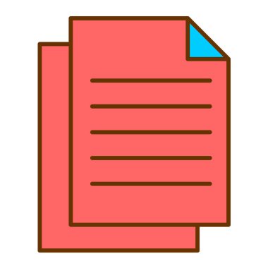 belge dosyası. Basit illüstrasyon