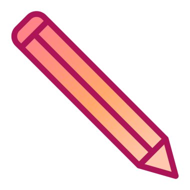 Kalem. Web simgesi basit illüstrasyon