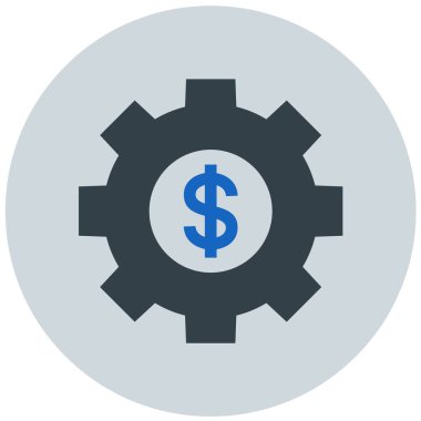 Dolar. Web simgesi basit illüstrasyon