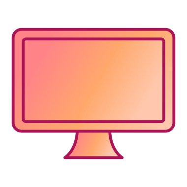 Ekran simgesi vektör illüstrasyonunu izle