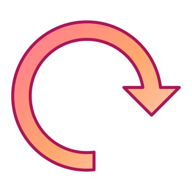 Yenile. Web simgesi basit illüstrasyon