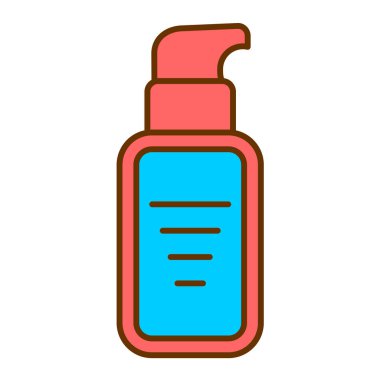 sabun vektörü ince çizgi simgesi