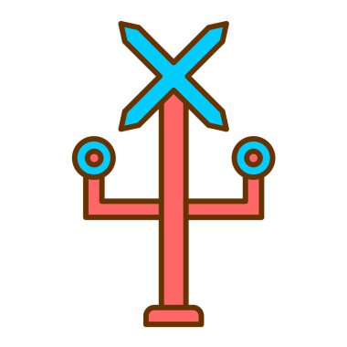 yol işareti modern simge vektör illüstrasyonu