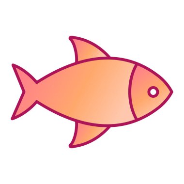 Balık simgesi vektör illüstrasyon tasarımı