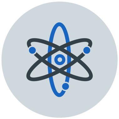 atom. Web simgesi basit illüstrasyon