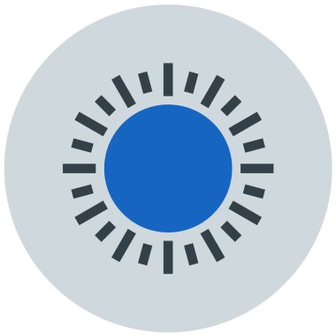 Güneş. Web simgesi basit illüstrasyon