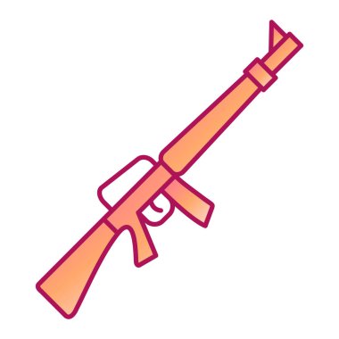 Silah ikonu. düz dizayn biçimi 10