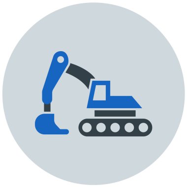 Kazıcı. Web simgesi basit illüstrasyon