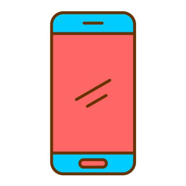 Akıllı telefon. Web simgesi basit illüstrasyon