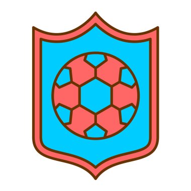 futbol topu ikonu vektör illüstrasyon tasarımı