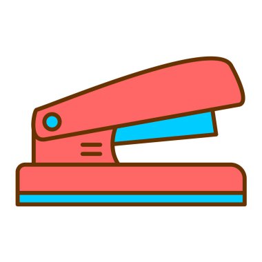 Stapler modern simge vektör illüstrasyonu 