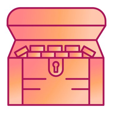 hazine modern simge vektör illüstrasyonu 