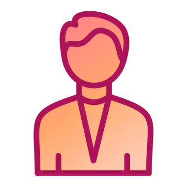 avatar. Web simgesi basit illüstrasyon