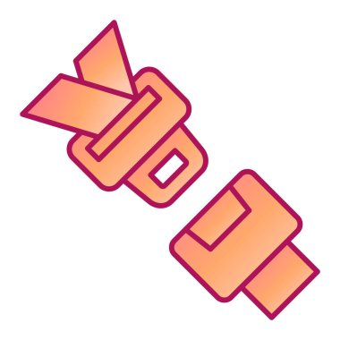 Koltuk kemeri modern simge vektör illüstrasyonu 