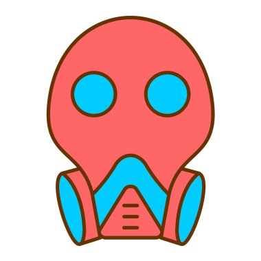 maske simgesi vektör illüstrasyonu