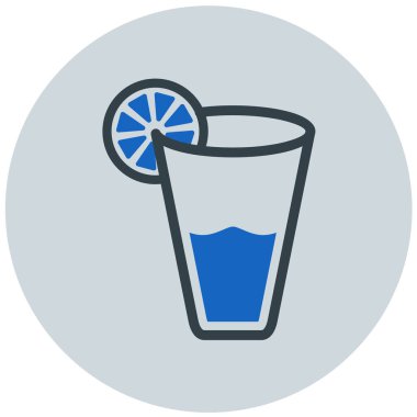 Kokteyl. Web simgesi basit tasarım