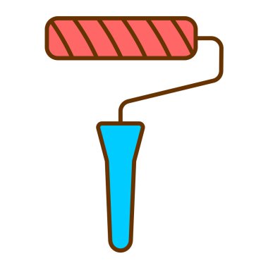 Boya silindiri ikonu. vektör illüstrasyonu