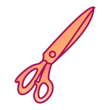 makas modern simge vektör çizimi 