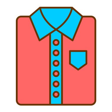 Gömlek. Web simgesi basit illüstrasyon